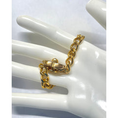 Vintage Chanel chain bracelet with turn lock CC and crystals. Must have gorgeous 90s jewelry. 060416ac1