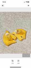 Vintage HERMES gold tone horse earrings. Fun and unique jewel piece from Bijouterie Fantaisie collection. 060521ac3