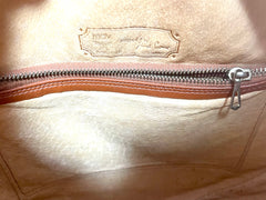 1990s Vintage MCM Suzy Wong Round Shoulder Bag — Brown Monogram — Designed by Michael Cromer 071113y1