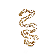 MINT 1990s Vintage Christian Dior Gold Tone Long Chain Necklace with CD Charm Chains | Authentic Dior Jewelry | 051220yanecklace. 051220ya