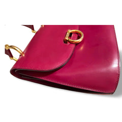 Vintage Celine bordeux,wine red leather  handbag. Classic and elegant purse for daily use. 060903ap