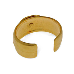 Vintage Chanel golden nice and heavy bangle with CC mark. Must have gorgeous jewelry. 060116k2