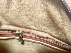 Vintage MCM brown monogram round Suzy Wong shoulder bag with brown leather trimmings. Designed by Michael Cromer. Unisex. 070325ac4