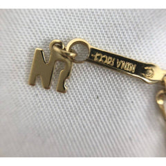 MINT. Vintage NINA RICCI golden chain necklace with logo engraved photo case top. Must have rare jewelry. 050917ya1