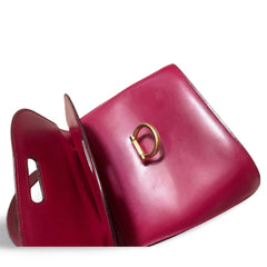 Vintage Celine bordeux,wine red leather  handbag. Classic and elegant purse for daily use. 060903ap