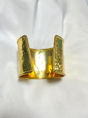 Vintage Celine thick cuff link bangle/ bracelet with space, sunburst, star motif design. One-of-a-kind Celine jewelry. 070204ac4