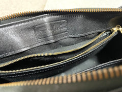 Vintage MCM black monogram speedy bag style handbag, mini duffle bag. Unisex and daily use purse. Classic style in originality. 061210re1