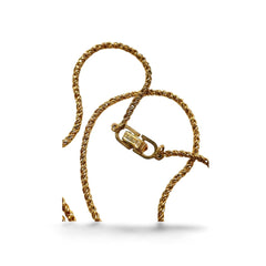 Vintage Christian Dior golden long chain necklace with CD charms. Perfect Dior vintage jewelry gift. 060123ac9