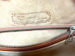 1990s Vintage MCM Suzy Wong Round Shoulder Bag — Brown Monogram — Designed by Michael Cromer 071113y1