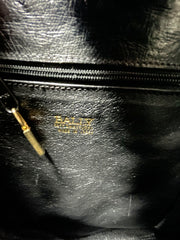 Vintage BALLY genuine ostrich leather kelly ado sport style shoulder bag purse with gold tone hardware and twisted straps. 061024y1