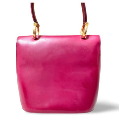 Vintage Celine bordeux,wine red leather  handbag. Classic and elegant purse for daily use. 060903ap