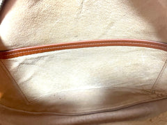 1990s Vintage MCM Suzy Wong Round Shoulder Bag — Brown Monogram — Designed by Michael Cromer 071113y1