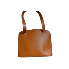 Vintage CHANEL caviar leather double zipper tote bag in brown with golden CC ball charms.  Daily use purse. 060728br1