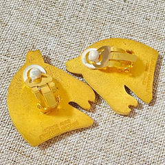 Vintage HERMES gold tone horse earrings. Fun and unique jewel piece from Bijouterie Fantaisie collection. 060521ac3