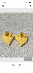 Vintage HERMES gold tone horse earrings. Fun and unique jewel piece from Bijouterie Fantaisie collection. 060521ac3