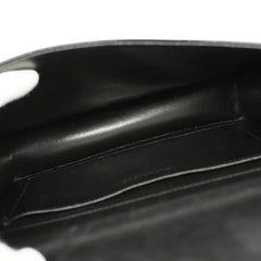 Vintage CHANEL patent enamel clutch bag, wristlet in mademoiselle portrait, Just a drop of Number 5, in black, yellow, and red.  050907rk1
