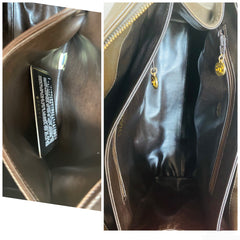 Vintage CHANEL Brown Lambskin Matelassé Tote Bag | Large Gold CC Charm | Classic Daily Handbag | Made in Italy | 050630
