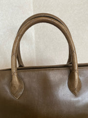 Vintage CHANEL Brown Lambskin Matelassé Tote Bag | Large Gold CC Charm | Classic Daily Handbag | Made in Italy | 050630