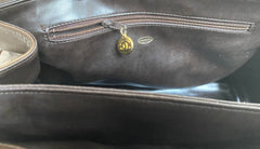 Vintage CHANEL Brown Lambskin Matelassé Tote Bag | Large Gold CC Charm | Classic Daily Handbag | Made in Italy | 050630