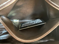Vintage CHANEL Brown Lambskin Matelassé Tote Bag | Large Gold CC Charm | Classic Daily Handbag | Made in Italy | 050630