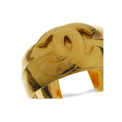Vintage Chanel golden nice and heavy bangle with CC mark. Must have gorgeous jewelry. 060116k2