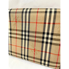 Vintage Burberry classic beige nova check fabric mini clutch wallet purse leather trimmings. Unisex purse. 051206ya1