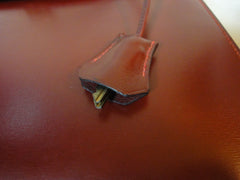 1980s Vintage HERMES Kelly 32 bag rouge ash box calf leather with gold hardware. Exterior stitch. Stamp K in O, 1981. Best known classic bag