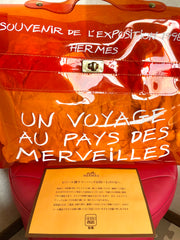 MINT. 1990s. Vintage Hermes a rare transparent orange vinyl Kelly bag Japan Limited Edit. Rare and collectible bag from 90's. 050118m1