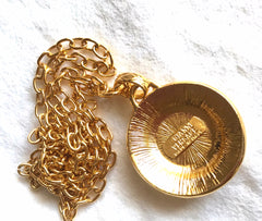 MINT. Vintage Gianni Versace chain necklace with Medusa head and crystal stone top. Must have beautiful jewelry piece. 040416