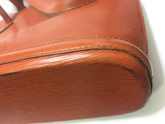Vintage Louis Vuitton brown epi shoulder tote bag. Perfect vintage LV purse for daily use.