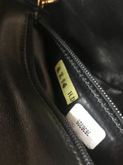 1990s Vintage CHANEL Black Patent Enamel Leather Fanny Pack / Hip Bag / Party Clutch — Belt Size 28–30" — 050320r17