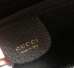 W4 Vintage Gucci black suede leather handbag with bamboo handles. Classic purse from Bamboo collection.