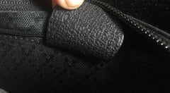 W4 Vintage Gucci black suede leather handbag with bamboo handles. Classic purse from Bamboo collection.