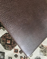 Vintage Valentino Garavani kelly bag style pigskin leather brown clutch purse, document bag. Classic vintage piece for unisex use.
