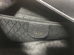 W4 Vintage Gucci black suede leather handbag with bamboo handles. Classic purse from Bamboo collection.