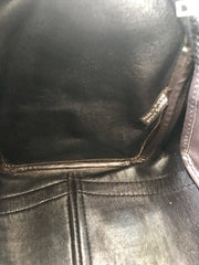 70's vintage Christian Dior brown trotter jacquard handbag. ECLAIR zippers. Classic mini speedy duffle bag.