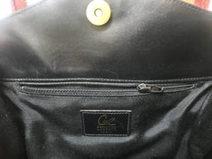 Vintage Christian Lacroix genuine wine brown suede leather sexy feminine shape bag with golden logo motif and studs.  Hot purse. 0602062