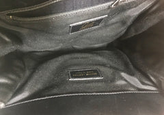 Vintage Christian Lacroix genuine wine brown suede leather sexy feminine shape bag with golden logo motif and studs.  Hot purse. 0602062