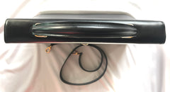 Vintage Roberta di Camerino black Kelly bag with golden R logo. Masterpiece from Roberta back in the era.