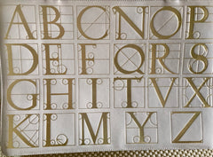 Vintage Paloma Picasso ivory beige leather large shoulder bag, tote bag with golden alphabet, letter print. Must have daily purse. 050425r3