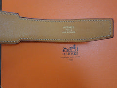 MINT. Vintage HERMES black box calf leather Kelly belt. Stamp S in O, 1989. size 65. 23", 24", 25", and 25.5". 050323re8